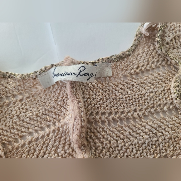 American Rag Cie Womens knit top pink and gold Size XL - Picture 8 of 8